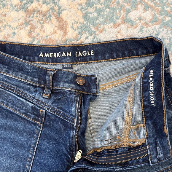 American Eagle AE Strigid Super High-Waisted Relaxed Denim Short - Picture 5 of 10